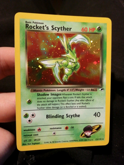 Pokemon Rocket's Scyther 13/132 GH Gym Heroes Holo Rare NM - Image 1