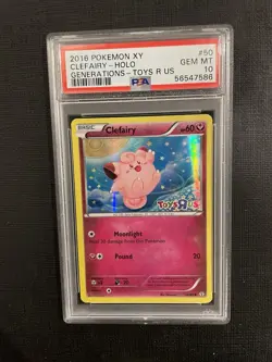 2016 Pokemon Sun & Moon Clefairy Toys R Us Promo PSA 10 GEM MINT - Image 1