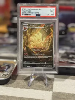 2023 POKEMON OBF NINETALES #199/197 ILLUSTRATION RARE PSA 9 MINT - Image 1