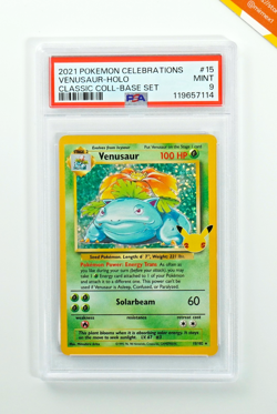 Pokemon PSA 9 Venusaur #15 Holo Celebrations Classic Collection 2021 English - Image 1