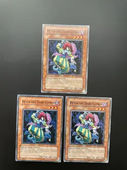 Yugioh Peten The Dark Clown EP1-EN005 Common Unlimited Edition LP X3 - Image 1