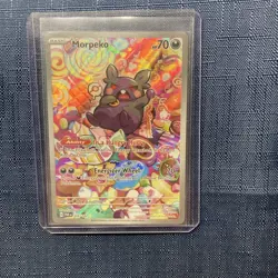 Pokemon TCG Morpeko Paradox Rift 206/182 Holo Illustration Rare Card NM - Image 1