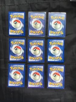 Pokemon Cards: Shadowless Base Set 36 Card Non-Holo Lot - Image 2