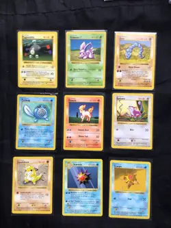 Pokemon Cards: Shadowless Base Set 36 Card Non-Holo Lot - Image 3