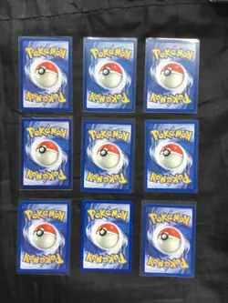 Pokemon Cards: Shadowless Base Set 36 Card Non-Holo Lot - Image 4