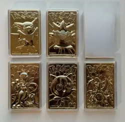 Pokemon 23k Gold Plated Cards - Burger King Promo 1999 - Image 2