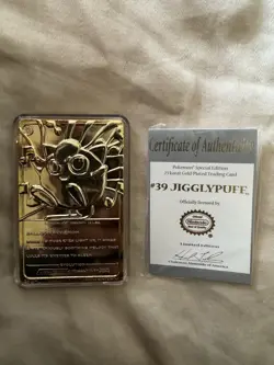 Pokemon 23k Gold Plated Cards - Burger King Promo 1999 - Image 4