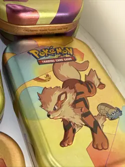 Lot Of 12 EMPTY POKEMON TINS Machamp & Dragonite & Gengar & More NO CARDS B - Image 2