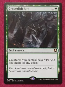 Magic The Gathering INNISTRAD REMASTERED CRYPTOLITH RITE green card MTG - Image 1