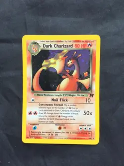 Pokemon Cards: Team Rocket Rare Holo: Dark Charizard 4/82 - Image 1