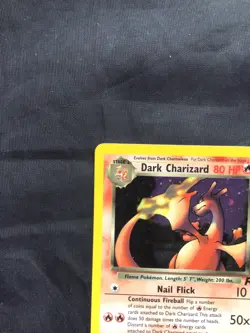 Pokemon Cards: Team Rocket Rare Holo: Dark Charizard 4/82 - Image 3