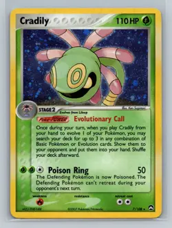 Pokemon Card - Cradily 7/108 - EX Power Keepers - Holo - Image 1