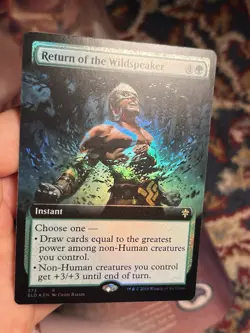Return of the Wildspeaker • Extended Art Foil • Throne of Eldraine • Mtg (1929) - Image 1