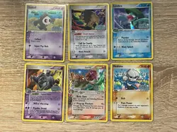 Pokemon 2006 EX Crystal Guardians Stamped Reverse Holo Lot (6 Cards) - Image 1