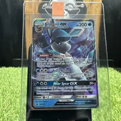 Pokemon TCG Glaceon GX Foil Promo Black Star Rare Card SM147 - Image 1