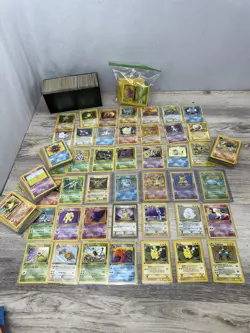 VTG Pokemon Cards 1st Edition Base Jungle Fossil Charizard Shadowless See Video! - Image 1