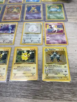 VTG Pokemon Cards 1st Edition Base Jungle Fossil Charizard Shadowless See Video! - Image 3