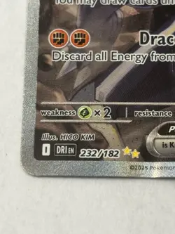 Pokemon TCG Cynthia's Garchomp EX Holo Card 232/182 Sv10: Destined Rivals - Image 2