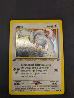 Pokemon Lugia Holo 1st Edition Rare Card 9/111 Neo Genesis - Image 1