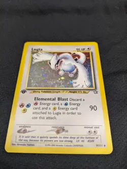 Pokemon Lugia Holo 1st Edition Rare Card 9/111 Neo Genesis - Image 2
