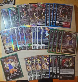 Digimon Wargreymon deck cards, agumon, greymon wargreymon blackwargreymon x - Image 1