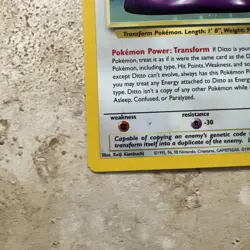 Ditto 3/62 Holo Rare - 1999 Fossil WOTC - Vintage Pokemon Card - Image 5