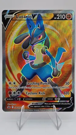 Lucario V - SWSH213 - SWSH: Sword & Shield Promo Cards (SWSD) - Image 1