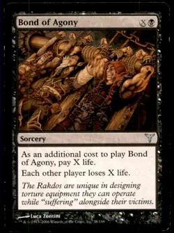 MTG Bond of Agony LP Light Play Dissension [2845] - Image 1