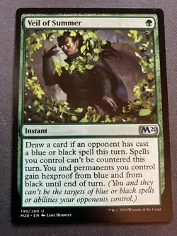 MTG Veil of Summer {Core Set 2020} - NM - Image 1