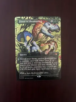 Finale of Devastation (Borderless) (Foil) Commander Masters MTG NM - Image 1