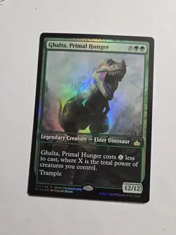 Ghalta Primal Hunger Borderless FOIL Extended Art PROMO x1 MTG ENGLISH Rare - Image 1