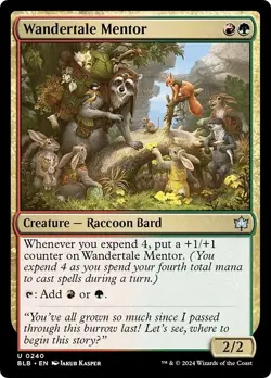 FOIL WANDERTALE MENTOR x4 mtg NM Bloomburrow 4 Unc - Image 1