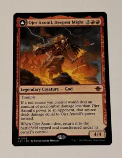 MTG Ojer Axonil, Deepest Might Temple Of Power- The Lost Cavern of Ixalan LP - Image 1