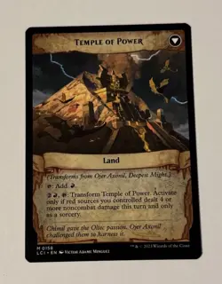 MTG Ojer Axonil, Deepest Might Temple Of Power- The Lost Cavern of Ixalan LP - Image 2