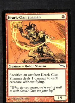 Krark-Clan Shaman C Mirrodin 98 LP Normal - Image 1