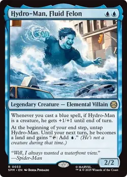 FOIL HYDRO-MAN, FLUID FELON mtg NM Marvel's Spider-Man 1 Rare - Image 1