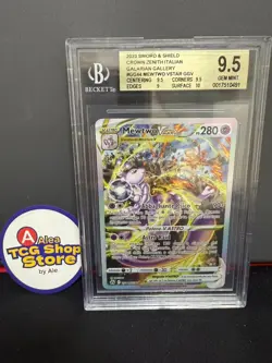 2023 Pokemon SWSH Zenit Regale GG44 - MEWTWO VAstro Full Art ITA - Vstar BGS9.5 - Image 1