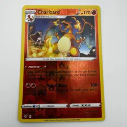 Pokemon TCG Charizard 025/185 SWSH Vivid Voltage Reverse Holo Rare NM - Image 1