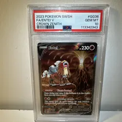 Entei V GG36/GG70 PSA 10 Pokemon Crown Zenith: Galarian Gallery Ultra Rare - Image 1