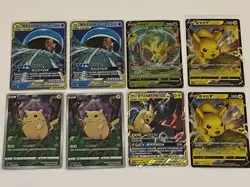 Pokemon Lot Of 8 Chinese Cards - Magikarp Wailord Tag Team, Pikachu Tag Team, Le - Image 1