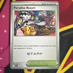 Pokemon World Championship 2025 STAFF Paradise Resort SVP 224 Anaheim Promo - Image 1