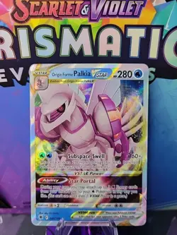 Pokemon TCG Astral Radiance Foil Ultra Rare #040/189 Origin Forme Palkia VSTAR - Image 1