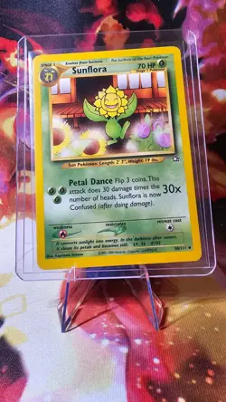 Pokemon TCG Sunflora 50/111 Neo Genesis Uncommon Vintage LP! 🌻 - Image 1