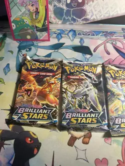 Pokemon Brilliant Stars Booster Packs Complete Art Set (4 Packs) Pokemon - Image 3