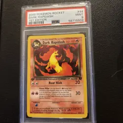 2000 POKEMON ROCKET 1ST EDITION #44 DARK RAPIDASH PSA 9 1st edition - Image 1