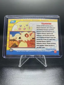 1999 Topps Pikachu's Vacation #54 Teamwork Foil Holo Pokemon - NM - Image 2
