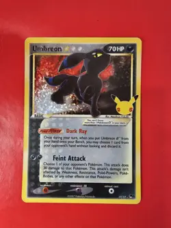 Pokemon TCG Umbreon Gold Star 17/17 Celebrations 25th Anniversary Immaculate - Image 3