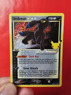 Pokemon TCG Umbreon Gold Star 17/17 Celebrations 25th Anniversary Immaculate - Image 5