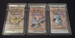 Rare 1999 Pokemon Fossil Booster Pack Art Set Sealed - Image 1