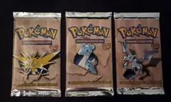 Rare 1999 Pokemon Fossil Booster Pack Art Set Sealed - Image 2